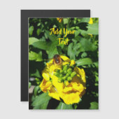 Bee op gele bloemen (Voorkant / Achterkant)