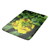 Bee op gele bloemen badmat (Gekanteld)
