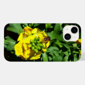 Bee op gele bloemen Case-Mate iPhone case (Achterkant (horizontaal))