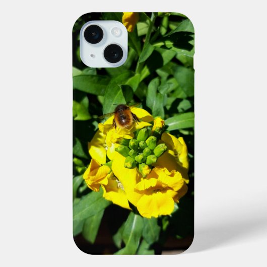 Bee op gele bloemen Case-Mate iPhone case (Achterkant)