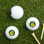 Bee op gele bloemen golfballen (Insitu Gras)