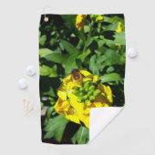 Bee op gele bloemen golfhanddoek (Insitu)