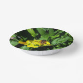 Bee op gele bloemen papieren kommen (Gebogen)