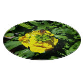 Bee op gele bloemen snijplank (Hoek)