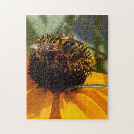 Bee op het werk - 11 x 14 Fotopuzzel Legpuzzel (Verticaal)