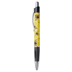 Bee op Honeycomb Pen