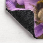 Bee op Purple Flowers Mousepad Muismat (Hoek)