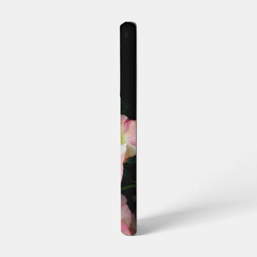 Bee op roze gele rozenbloemen samsung galaxy hoesje (Linkerkant)