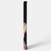 Bee op roze gele rozenbloemen samsung galaxy hoesje (Linkerkant)