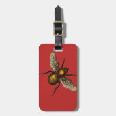 Bee op Scarlet Bagagelabel (Voorkant verticaal)