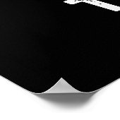 Bee op Thyme Funny Herb Insect Pun Dark BG Poster (Hoek)