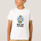 Bee op Thyme Funny Herb Insect Pun T-shirt (Voorkant)