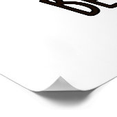 Bee op tijd Funny Insect Clock Pun Poster (Hoek)