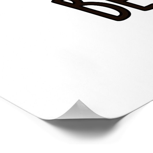 Bee op tijd Funny Insect Clock Pun Poster (Hoek)