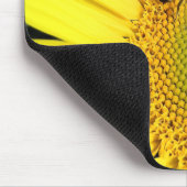 Bee op zonnebloem Sluiten Foto Muismat (Hoek)