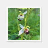 Bee orchidee papier servetten (Voorkant)