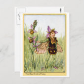 Bee Orchis Fairy Briefkaart (Voorkant / Achterkant)