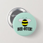 BEE-OTCH (bijentje, biots) grappige hommelknoppen Ronde Button 5,7 Cm (Voorkant /achterkant)
