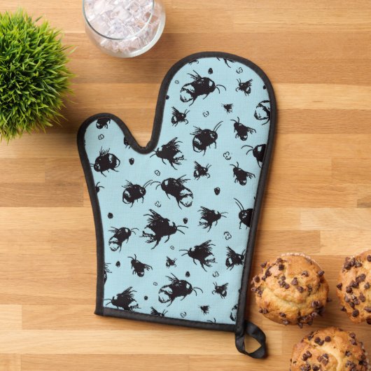 Bee Oven Mitt | Leuk verjaardagscadeau voor haar o Ovenwant (Top down)