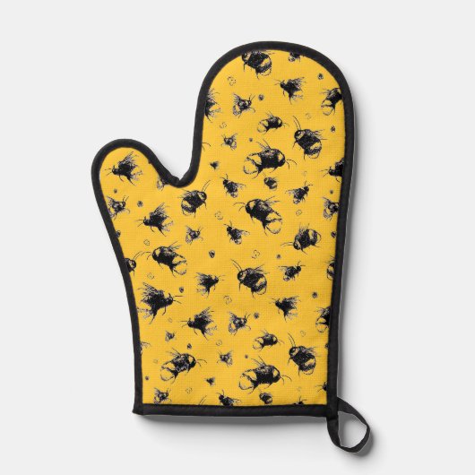 Bee Oven Mitt - Schattigee Bee Keukenhandschoen vo Ovenwant (Voorkant)