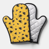 Bee Oven Mitt - Schattigee Bee Keukenhandschoen vo Ovenwant (Voorkant / Achterkant)