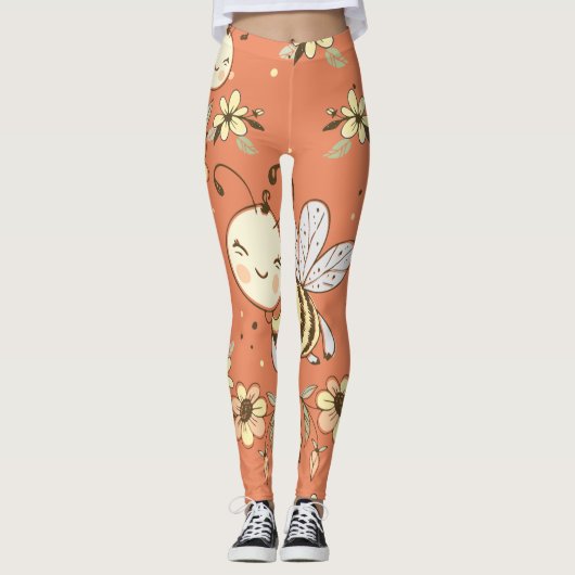 Bee Painting Leggings (Voorkant)