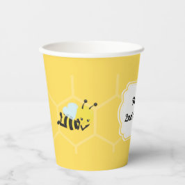 Bee Party gepersonaliseerd Papieren Bekers
