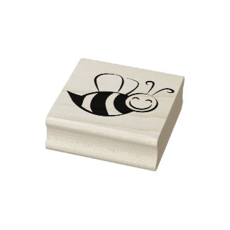 Bee patroon Afdrukrubberen stempel