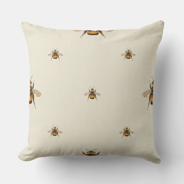 Bee Patroon Kussen (Voorkant)