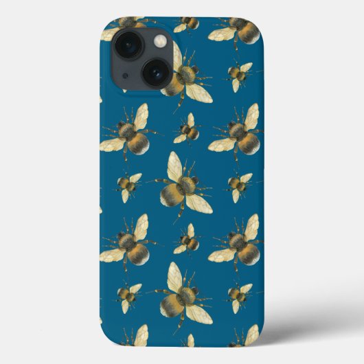 Bee Pattern iPhone / iPad-hoesje Case-Mate iPhone Case (Achterkant)