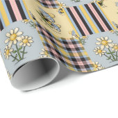 Bee Pattern-verpakkingspapier Cadeaupapier (Rol Hoek)