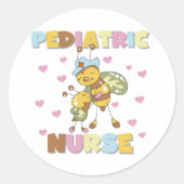 Bee Pediatrische Verpleegkundige Stickers (Voorkant)