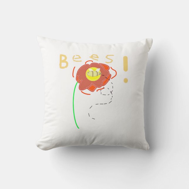 bee pillow kussen (Voorkant)