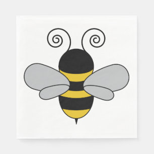 Bee Pop Art Cute Honeybee Servet