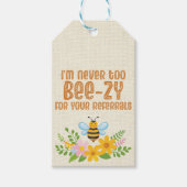 Bee POP-BY voor makelaars, honingverwijzingen Cadeaulabel (Voorkant)