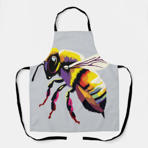 Bee pop kunst schort