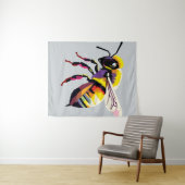 Bee pop kunst wandkleed (In Situ (horizontaal))