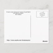 Bee Poscard Briefkaart (Achterkant)