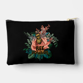 Bee Positive Floral Vibes Trekkoord Bag Etui (Achterkant)