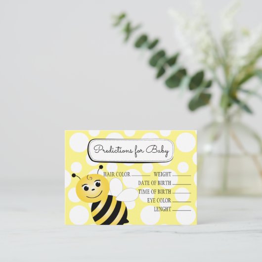 Bee Predication Card Informatiekaartje (Staand voorkant)