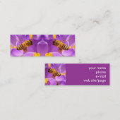 Bee ~-profielkaart mini visitekaartje (Voorkant / Achterkant)