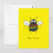 Bee Proud Gay Pride LGBTQ Bee Briefkaart (Voorkant / Achterkant)