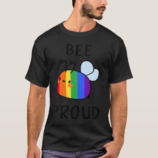 Bee Proud LGBT LGBT Gay Transgender Pride T-shirt (Voorkant)
