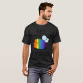 Bee Proud LGBT LGBT Gay Transgender Pride T-shirt (Voorkant volledig)