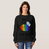 Bee Proud LGBT LGBT Gay Transgender Pride Trui (Voorkant volledig)