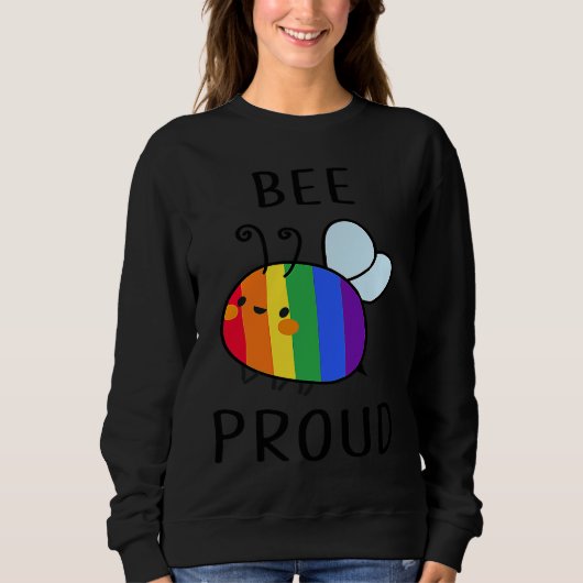 Bee Proud LGBT LGBT Gay Transgender Pride Trui (Voorkant)