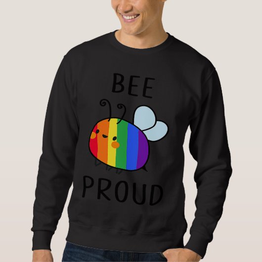 Bee Proud LGBT LGBT Gay Transgender Pride Trui (Voorkant)