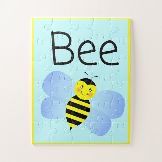 Bee Puzzle voor kinderen. 30 overmaatse stukken Legpuzzel (Verticaal)