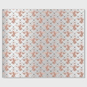 Bee Queen Roos Grey Blush Honey Grill Honeymoon Cadeaupapier (Vlak)