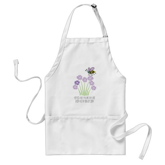 Bee Queenbee Honeybee Bumblebee - Apron Standaard Schort (Voorkant)